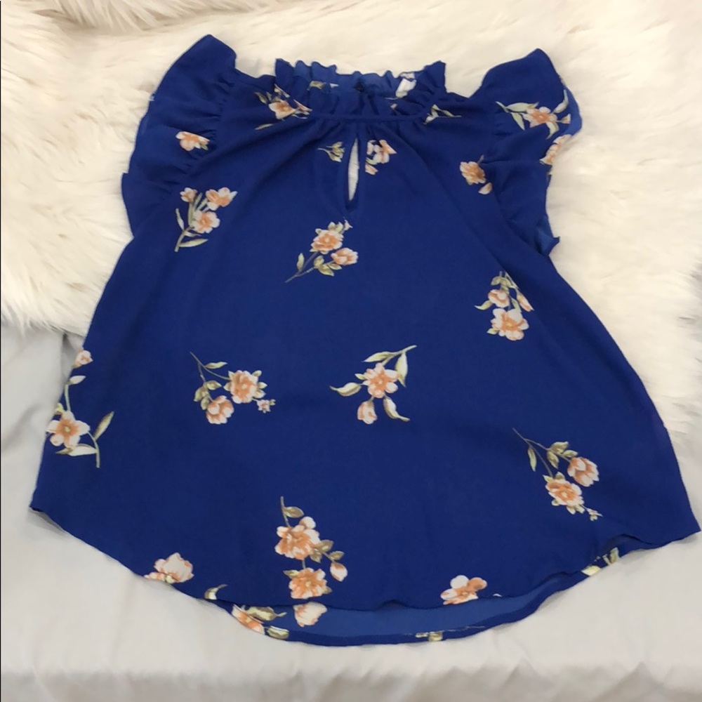 Chiffon blue top
